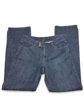 Banana Republic Wide Leg Jeans Blue Denim Low Mid Rise Y2K 2000s Flare Bootcut 8